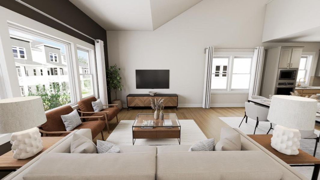 Furnished interior view inside a new home in Allen Park, Raleigh (Image 11).