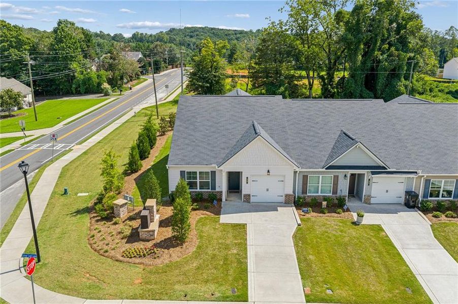 Front exterior of a new home in Silver Leaf, Dawsonville, GA, highlighting curb appeal (Image 17).
