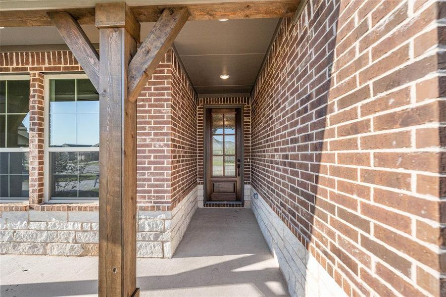 Exterior details and patio area of a home in Morningstar, Aledo (Image 19). Exterior details and patio area of a home in Morningstar, Aledo (Image 19).