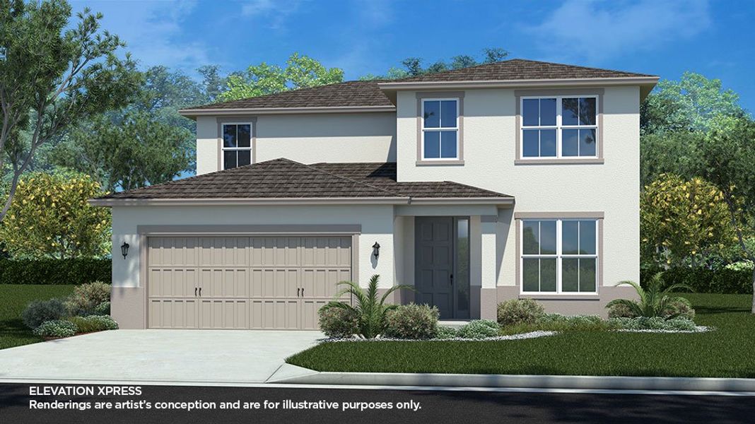 Representative exterior photo of a completed home built from the Sapphire by Colen Built Development, LLC in Calesa Township, Ocala, FL (Image 1).