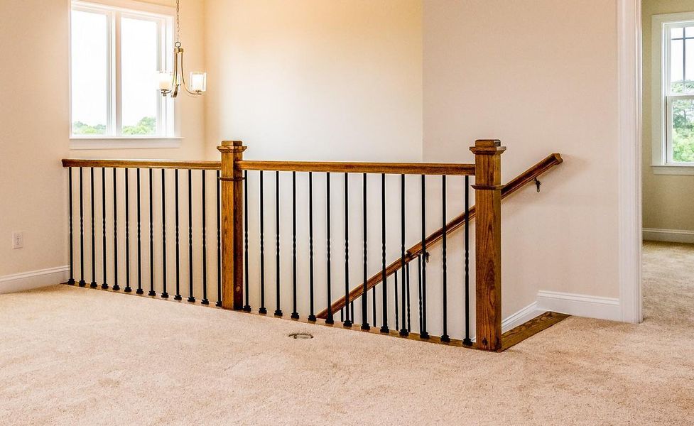 Representative unfurnished interior of a home built from the Princeton by Greybrook Homes in Harbor Watch, Statesville (Image 49).