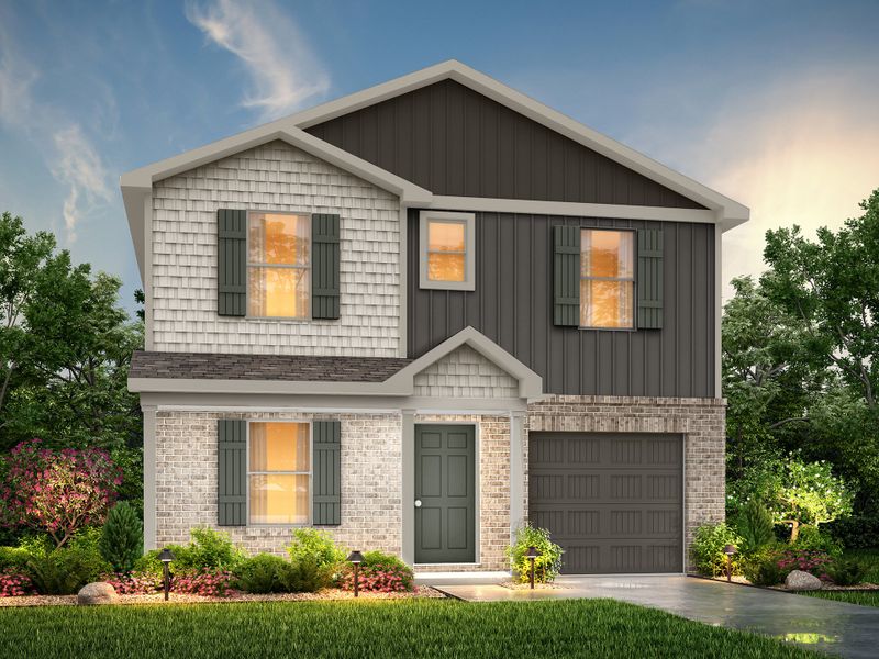 Representative exterior photo of a completed home built from the Shenandoah by National HomeCorp in Summit Place, Eden, NC (Image 13).
