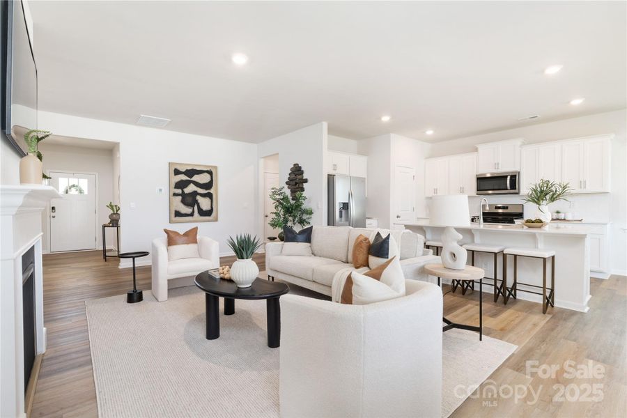 Furnished interior view inside a new home in Nolen Farm, Gastonia (Image 17). Furnished interior view inside a new home in Nolen Farm, Gastonia (Image 17).