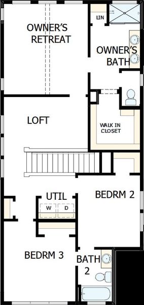 2D floor plan layout of this home in The Twilight at Goodnight Ranch, Austin, TX (Image 3). 2D floor plan layout of this home in The Twilight at Goodnight Ranch, Austin, TX (Image 3).