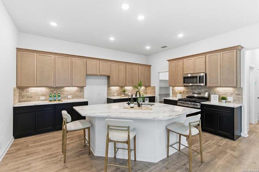 Furnished interior view inside a new home in The Crossvine, Schertz (Image 4).