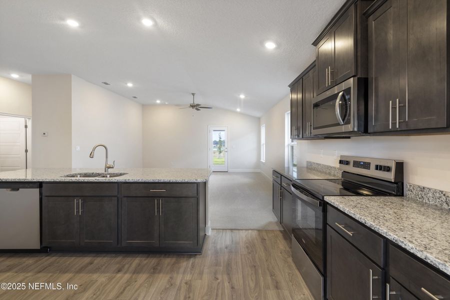 Furnished interior view inside a new home in Shadow Crest at Rolling Hills, Green Cove Springs (Image 11). Furnished interior view inside a new home in Shadow Crest at Rolling Hills, Green Cove Springs (Image 11).