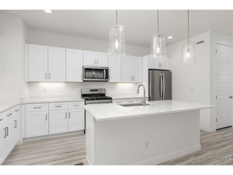 Furnished interior view inside a new home in Westerly, Erie (Image 7).