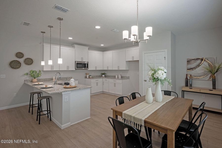 Furnished interior view inside a new home in , Jacksonville (Image 15).