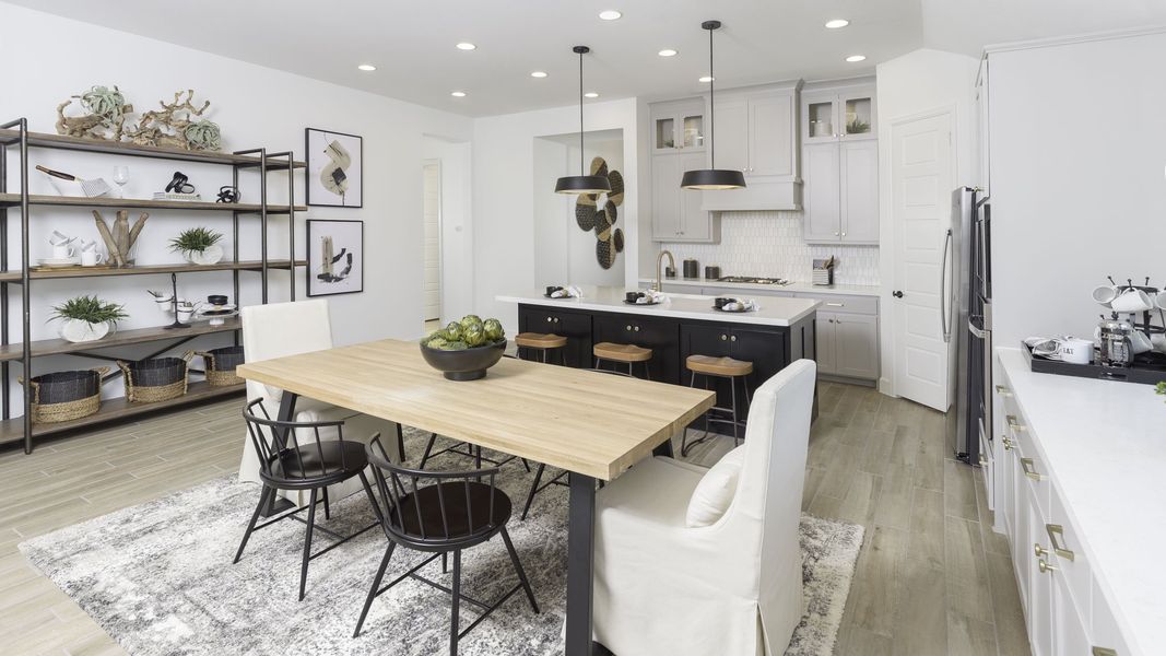 Furnished interior view inside a new home in Midline, Houston (Image 9).