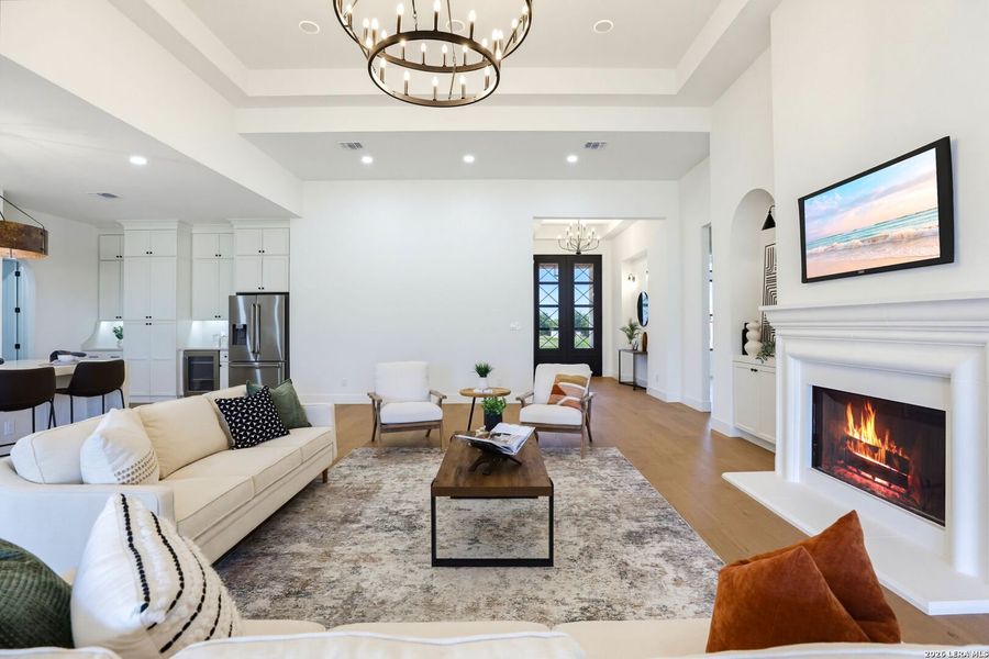 Furnished interior view inside a new home in , Bulverde (Image 11).