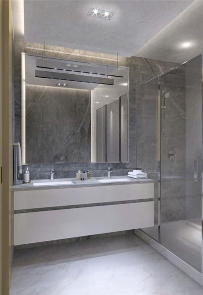 Furnished interior view inside a new home in , Hollywood (Image 16).