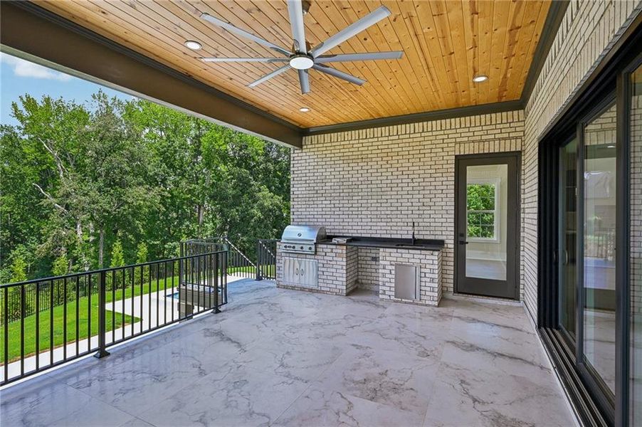 Exterior details and patio area of a home in , Buford (Image 3). Exterior details and patio area of a home in , Buford (Image 3).