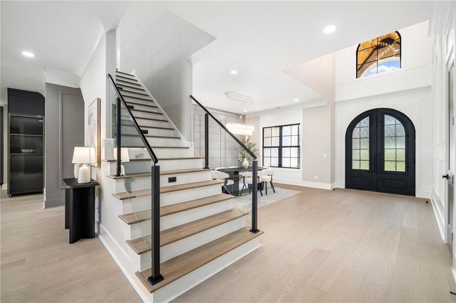 Furnished interior view inside a new home in , Suwanee (Image 39).