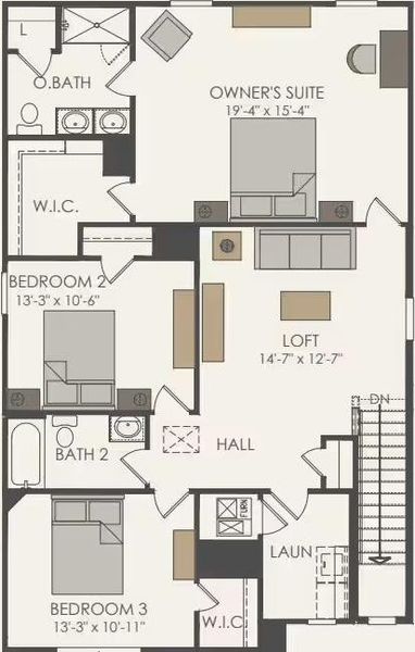 Pulte Homes, Monroe floor plan
