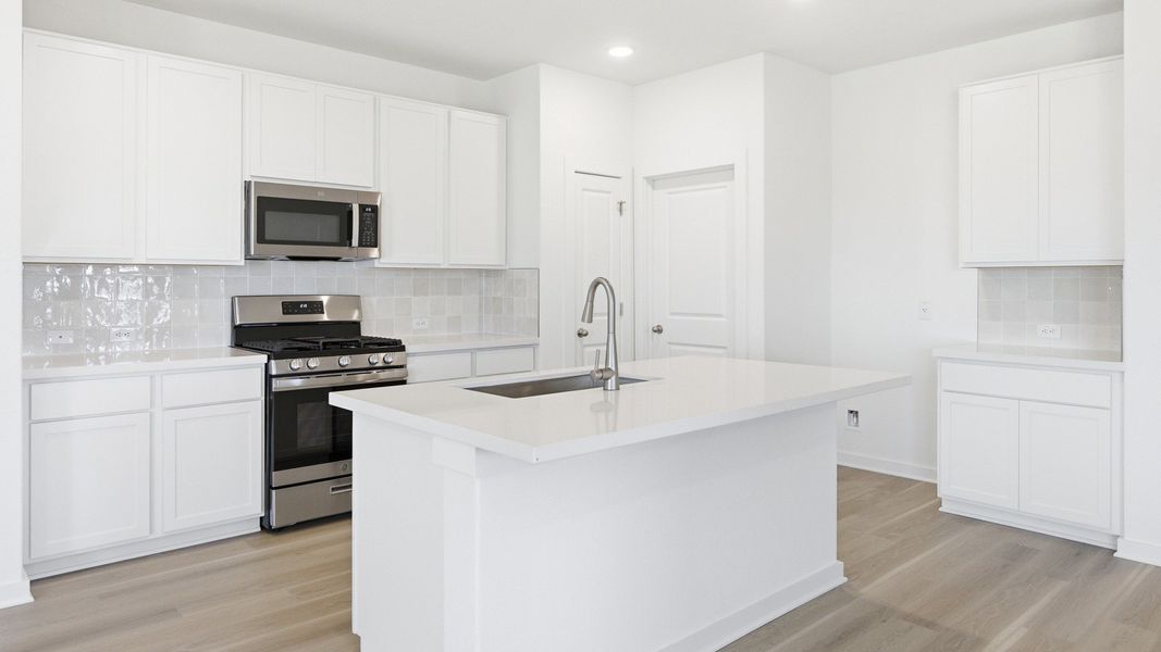 Furnished interior view inside a new home in Sky Ridge, San Marcos (Image 11).