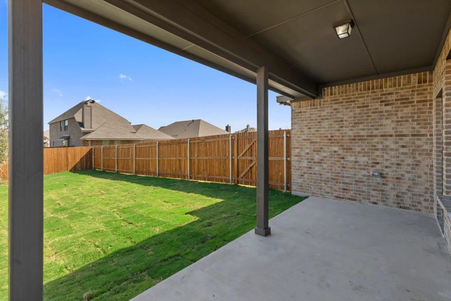 Patio | Concept 1802 at Redden Farms - Classic Series in Midlothian, TX by Landsea Homes