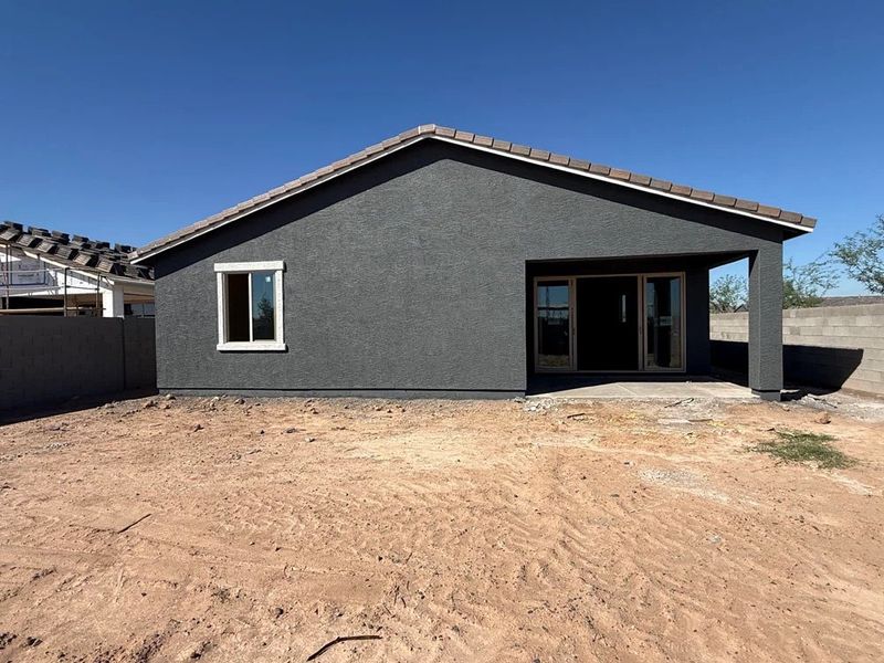 Back exterior elevation