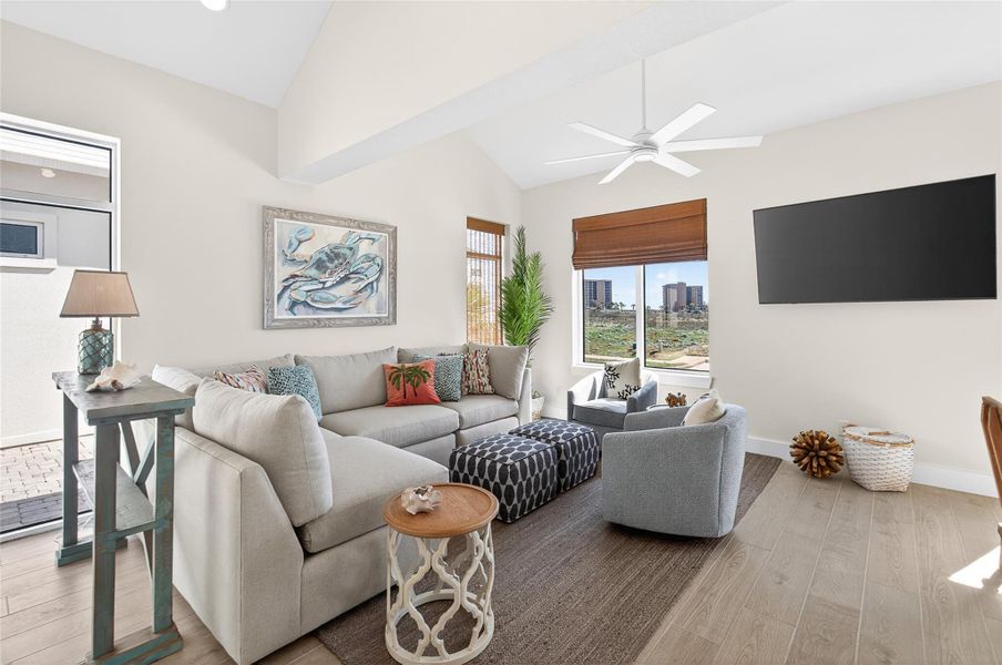Furnished interior view inside a new home in , Port Aransas (Image 8).