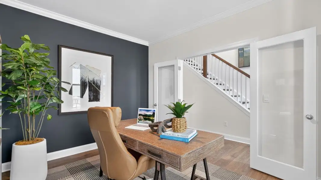 Representative furnished interior of a home built from the Fleetwood by D.R. Horton in The Manors at Martin Farms, Aberdeen (Image 5).