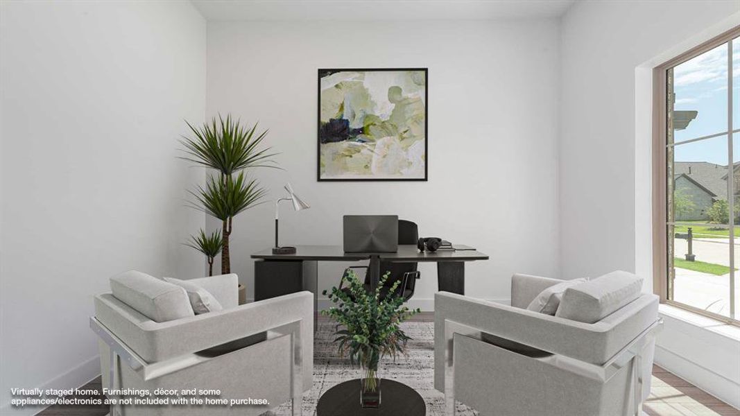 Furnished interior view inside a new home in Devonshire - Reserve 60', Forney (Image 11). Furnished interior view inside a new home in Devonshire - Reserve 60', Forney (Image 11).