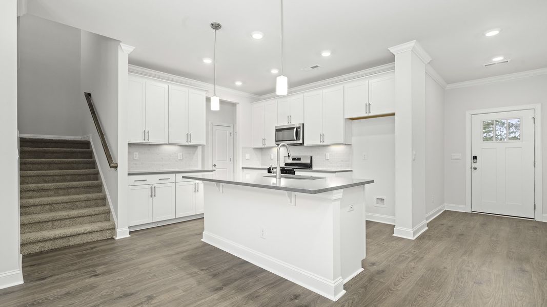 Furnished interior view inside a new home in Lybrook Village, Advance (Image 3).