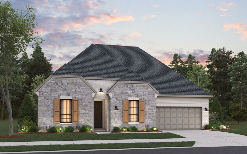 Representative exterior photo of a completed home built from the Riverwalk by HistoryMaker Homes in Attwater 65s - Signature, Waller, TX (Image 2). Representative exterior photo of a completed home built from the Riverwalk by HistoryMaker Homes in Attwater 65s - Signature, Waller, TX (Image 2).