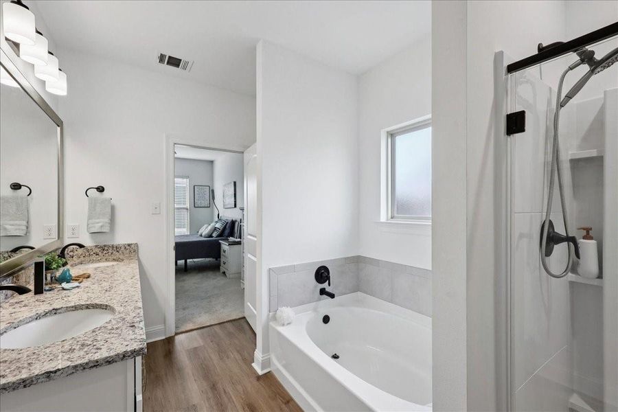 Furnished interior view inside a new home in , Orange (Image 19). Furnished interior view inside a new home in , Orange (Image 19).