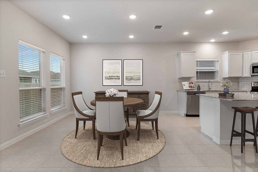 Furnished interior view inside a new home in Hartrick Ranch, Temple (Image 6). Furnished interior view inside a new home in Hartrick Ranch, Temple (Image 6).
