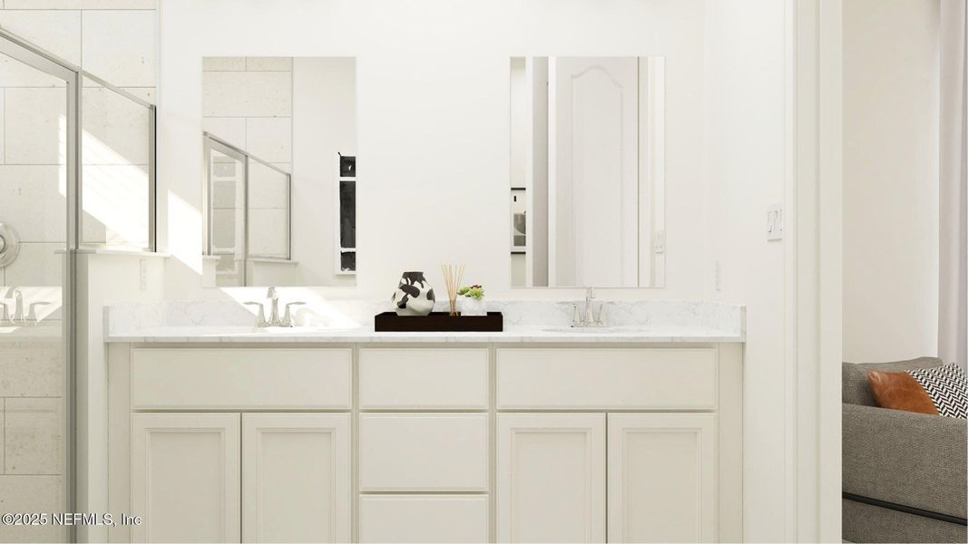 Furnished interior view inside a new home in Silver Falls Single Family at SilverLeaf: Silver Falls 50s at SilverLeaf, St. Johns (Image 10).