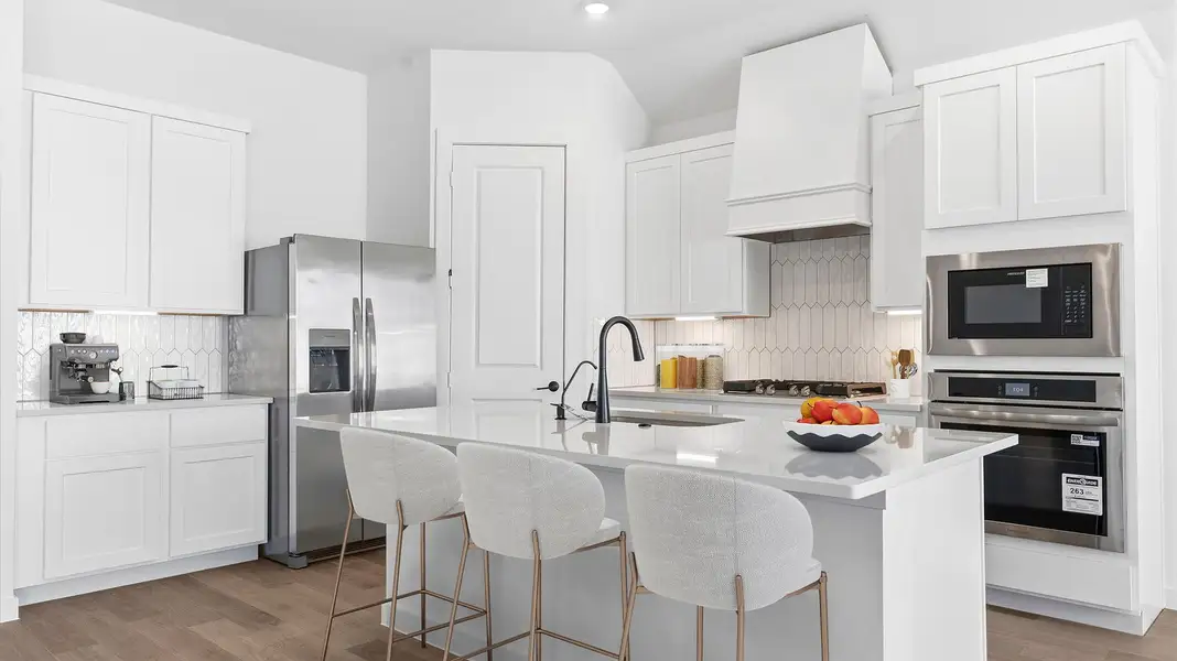 Furnished interior view inside a new home in Davis Harbor, League City (Image 3).