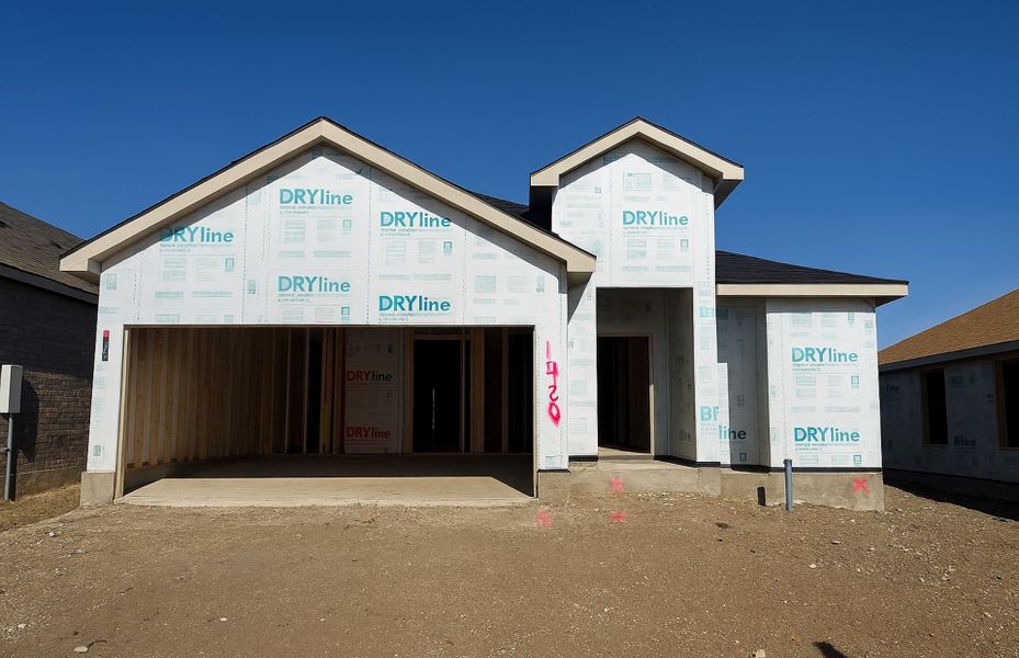 In-progress construction of a new home in La Cima, San Marcos, TX (Image 12).