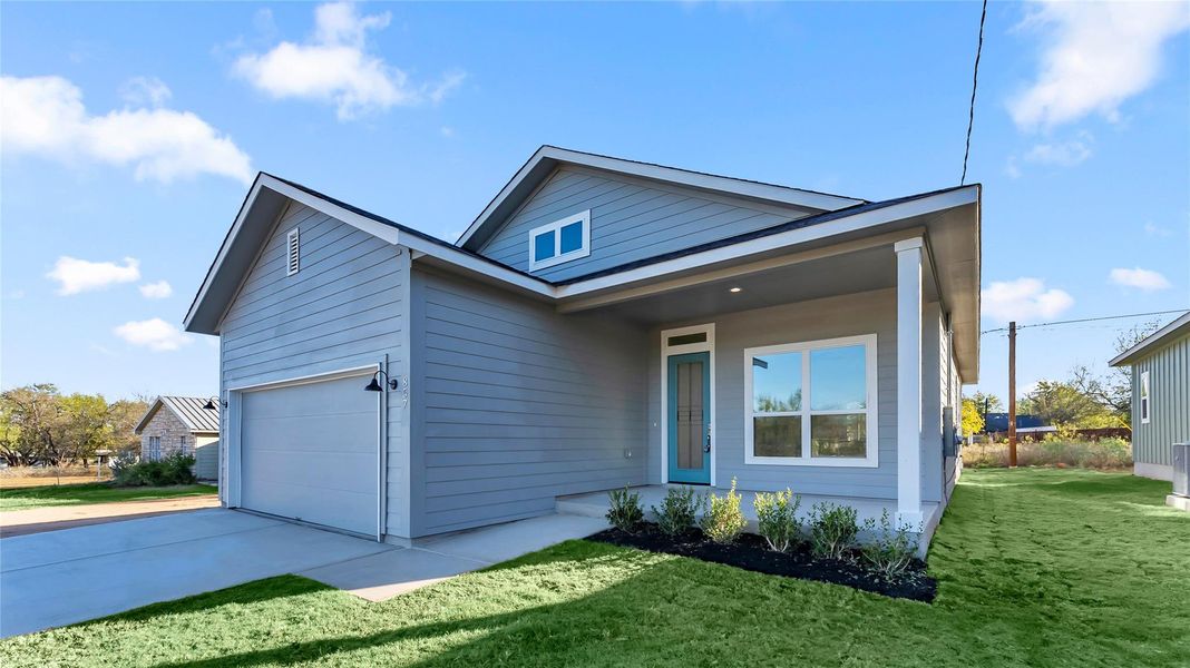Exterior details and patio area of a home in , Cottonwood Shores (Image 3).