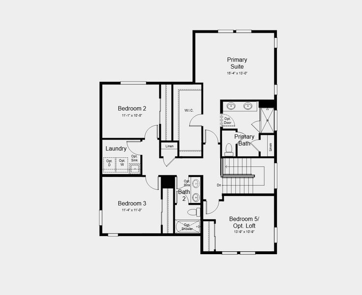 2D floor plan layout for the Estes by Taylor Morrison in Sky Ranch, Aurora, CO (Image 5). 2D floor plan layout for the Estes by Taylor Morrison in Sky Ranch, Aurora, CO (Image 5).