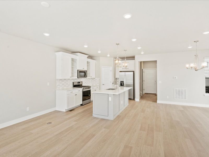 The Telluride floorplan interior image taken at a Meritage Homes community in Littleton, CO.