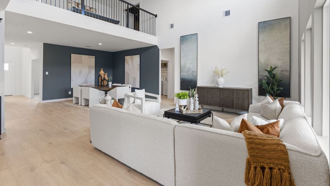 Furnished interior view inside a new home in Tamarron, Fulshear (Image 11).