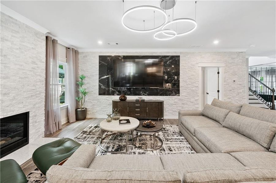 Furnished interior view inside a new home in Springside Reserve, Powder Springs (Image 50). Furnished interior view inside a new home in Springside Reserve, Powder Springs (Image 50).