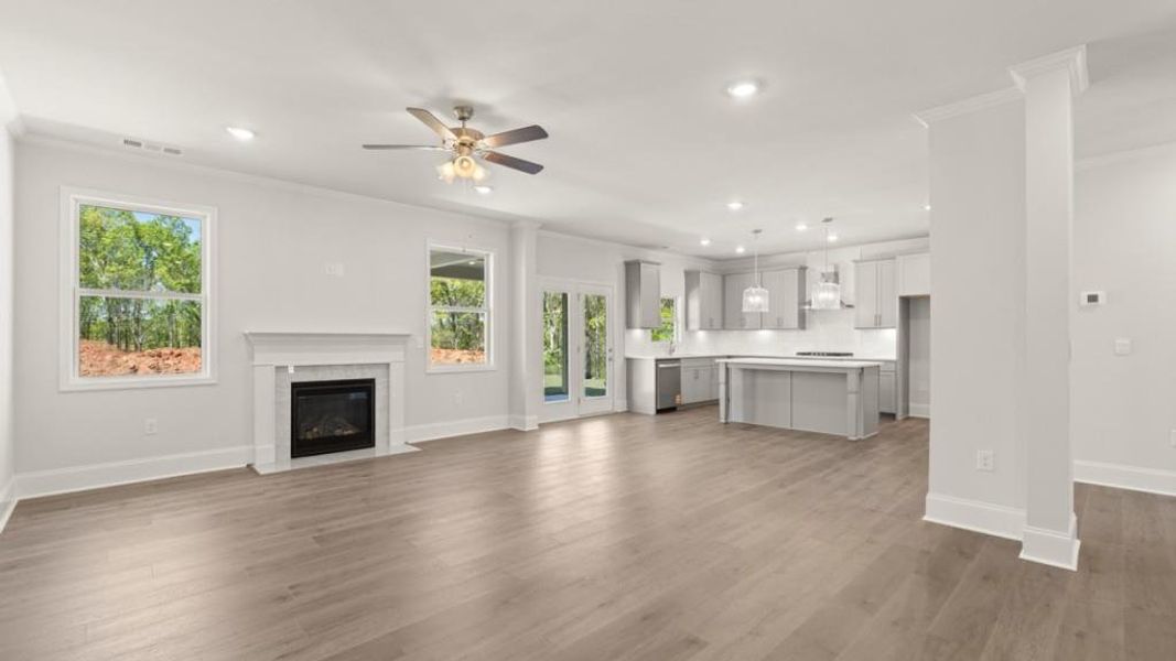 Spacious, unfurnished interior of a new home in Haven Abbey, Cumming (Image 13). Spacious, unfurnished interior of a new home in Haven Abbey, Cumming (Image 13).