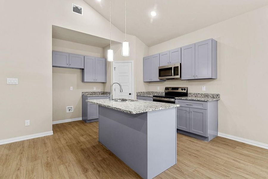 Furnished interior view inside a new home in , Fort Worth (Image 11).