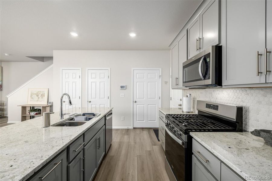 Furnished interior view inside a new home in , Aurora (Image 17). Furnished interior view inside a new home in , Aurora (Image 17).