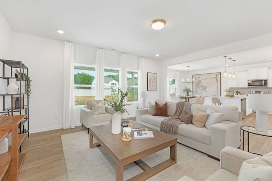 Representative furnished interior of a home built from the Wagner by True Homes in River Rock, Winston-Salem (Image 13).