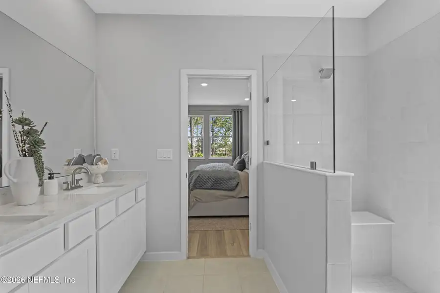 Furnished interior view inside a new home in Reserve East, Flagler Beach (Image 9). Furnished interior view inside a new home in Reserve East, Flagler Beach (Image 9).