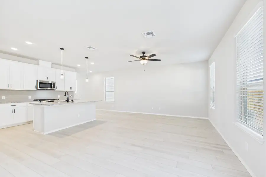 Representative unfurnished interior of a home built from the The Charlotte A by Davidson Homes LLC in Cedar Heights, San Antonio (Image 13). Representative unfurnished interior of a home built from the The Charlotte A by Davidson Homes LLC in Cedar Heights, San Antonio (Image 13).