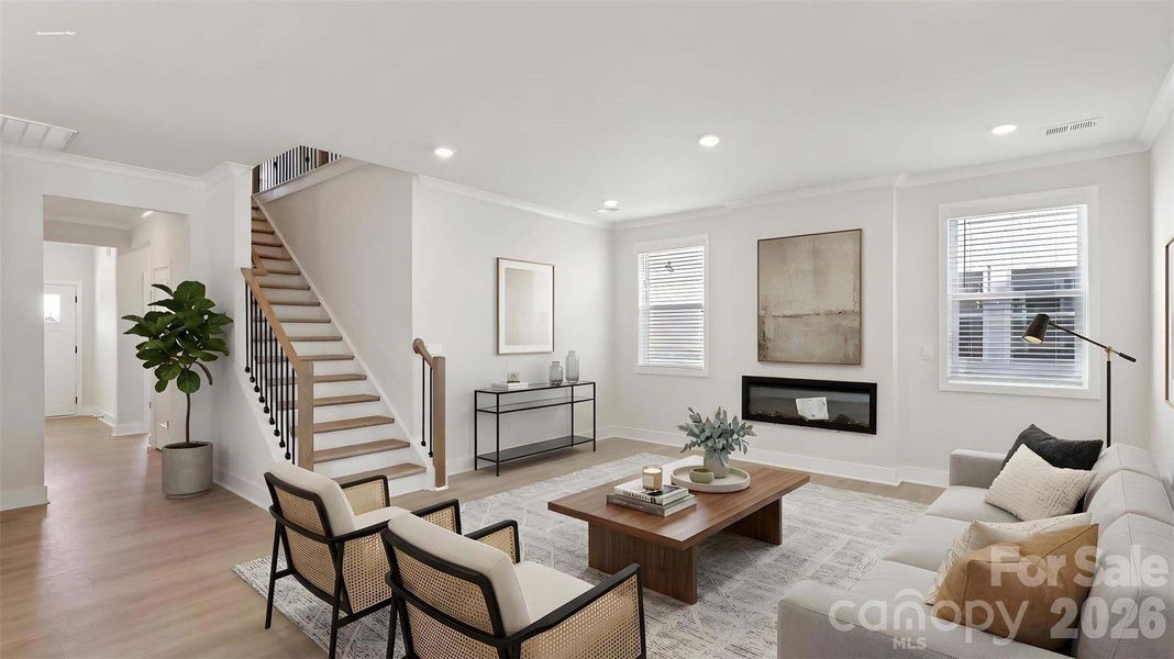 Furnished interior view inside a new home in Oak Grove Hill, Huntersville (Image 28).