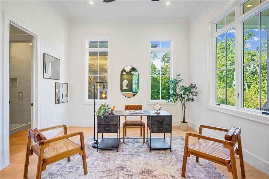 Furnished interior view inside a new home in , Atlanta (Image 15).