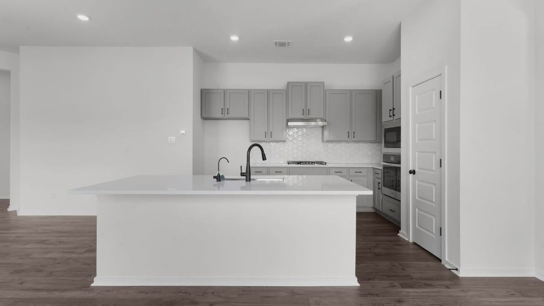 Representative furnished interior of a home built from the Aventura by Chesmar Homes in Parkside on the River, Georgetown (Image 6).