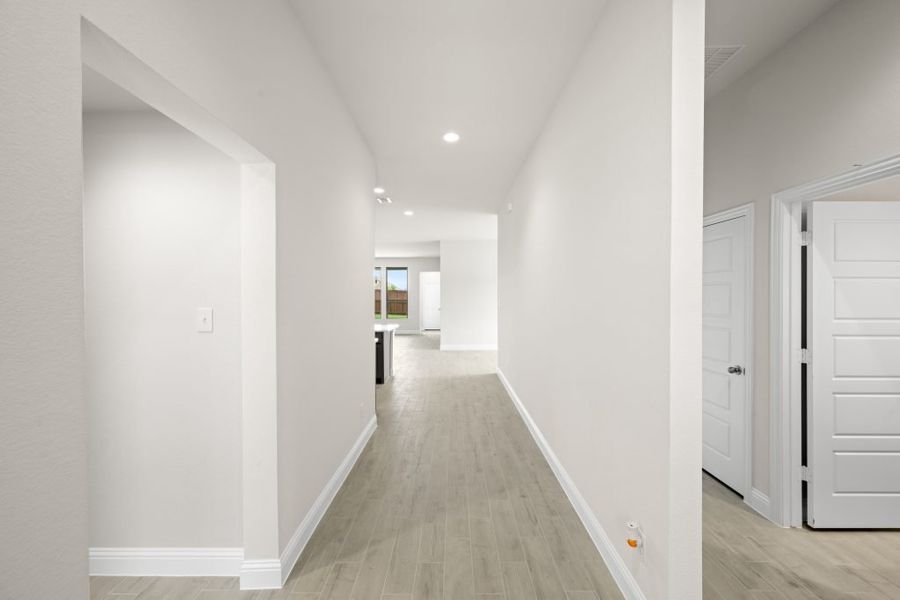 Representative exterior photo of a completed home built from the Walden by Impression Homes in Timberbrook, Justin, TX (Image 13).