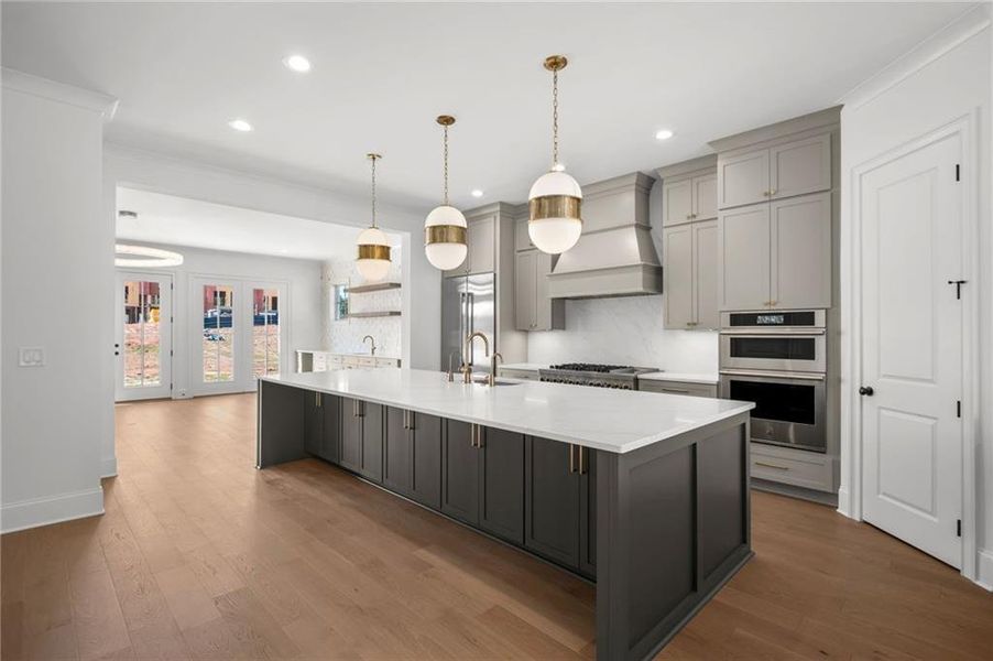 Furnished interior view inside a new home in , Suwanee (Image 8).