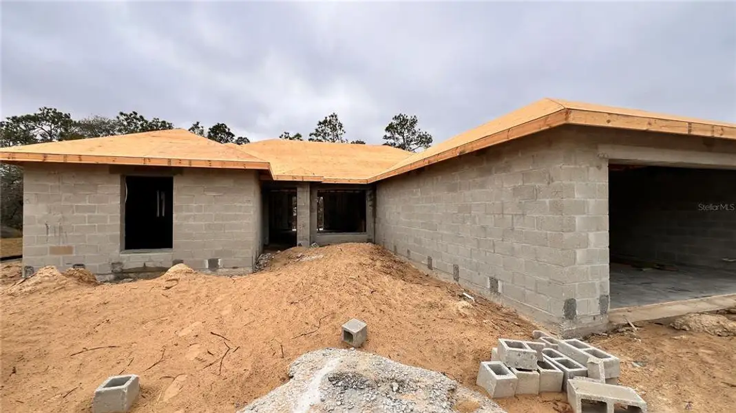 In-progress construction of a new home in , Brooksville, FL (Image 3).