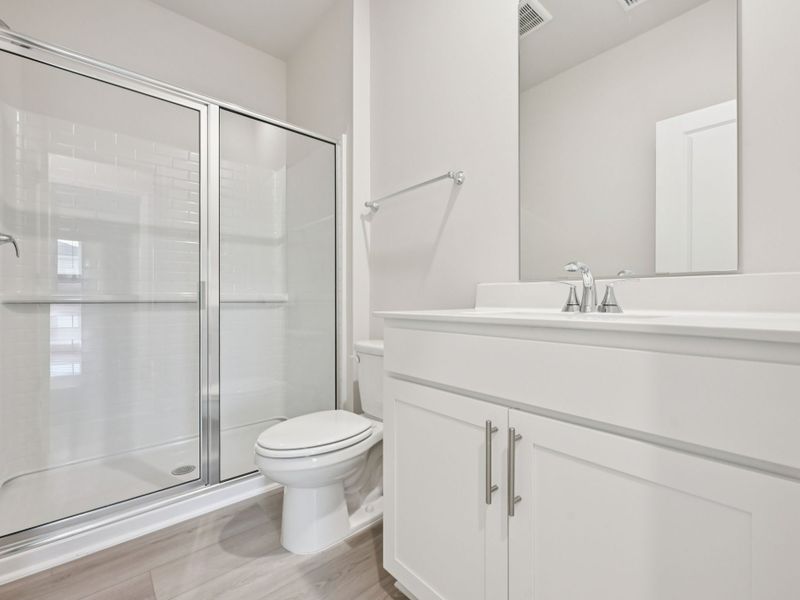 Furnished interior view inside a new home in Oak Manor - Classic Series, Garner (Image 6). Furnished interior view inside a new home in Oak Manor - Classic Series, Garner (Image 6).