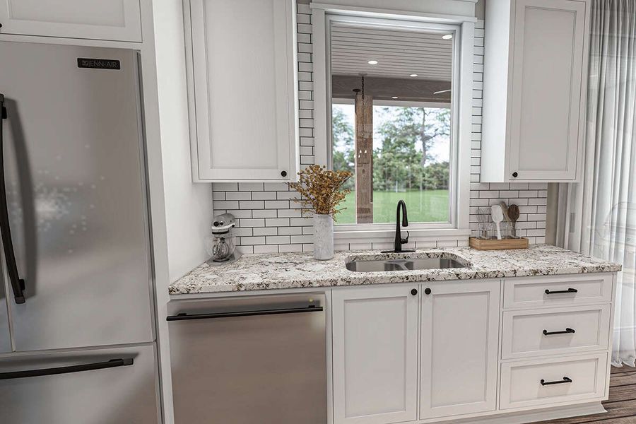 Representative furnished interior of a home built from the Clover by Zeal Home Builders in Parallel Pastures, Poolville (Image 7). Representative furnished interior of a home built from the Clover by Zeal Home Builders in Parallel Pastures, Poolville (Image 7).